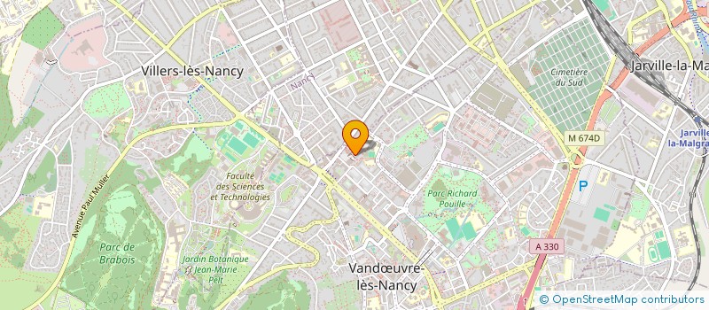 localisation de l'entreprise A 3 C à VANDŒUVRE-LES-NANCY