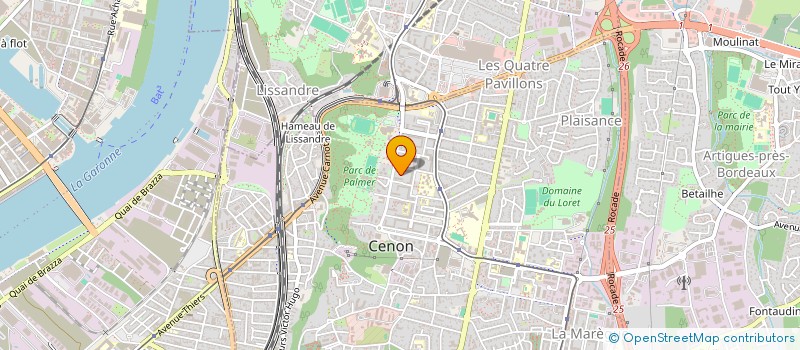 localisation de l'entreprise A 3 C-EXPERTISE COMPTABLE AUDIT CONSEIL à CENON