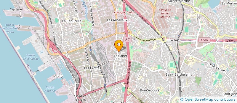 localisation de l'entreprise A 3 C INGENIERIE à MARSEILLE 14