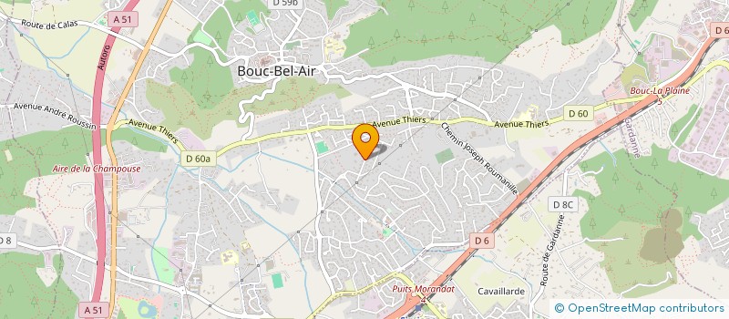 localisation de l'entreprise A-3-G à BOUC-BEL-AIR
