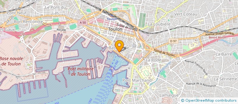 localisation de l'entreprise A 3 P à TOULON