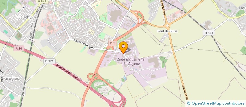 localisation de l'entreprise A 3 S à GAUCHY