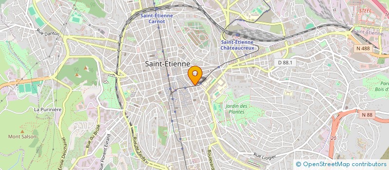 localisation de l'entreprise A 3C Z FINANCE  SAINT-ETIENNE