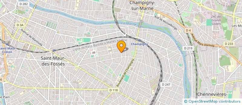 localisation de l'entreprise A 4 INVESTISSEMENT à SAINT-MAUR-DES-FOSSES