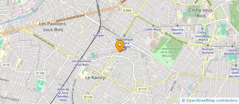 localisation de l'entreprise A 41 1 à LE RAINCY