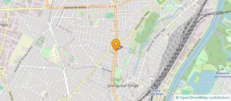 localisation de l'entreprise A.5.S à JUVISY-SUR-ORGE