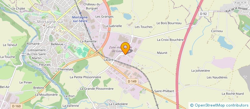 localisation de l'entreprise A 5 SERVICES à MORTAGNE-SUR-SEVRE