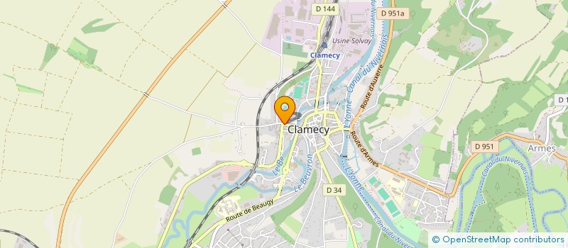 localisation de l'entreprise A 58 DIAGNOSTICS IMMOBILIERS à CLAMECY