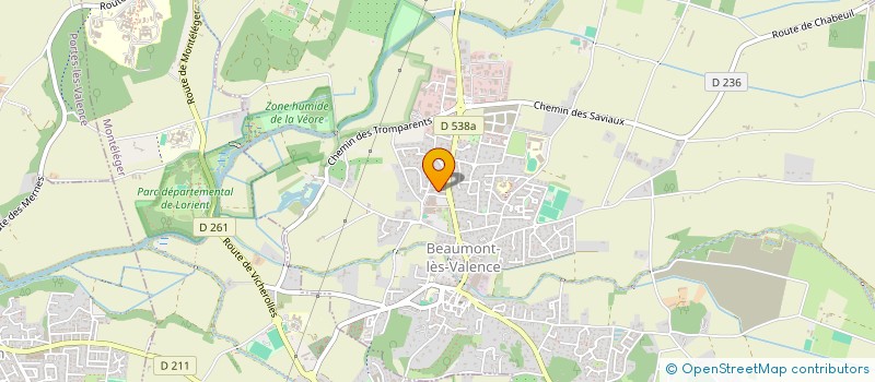 localisation de l'entreprise A 6 MAINS à BEAUMONT-LES-VALENCE