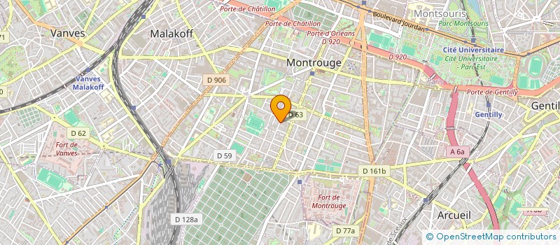 localisation de l'entreprise A 7 GRAFIC à MONTROUGE