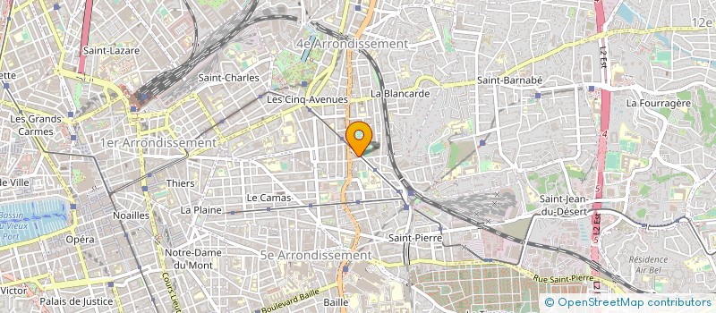 localisation de l'entreprise A 7 PRODUCTION  MARSEILLE 4EME