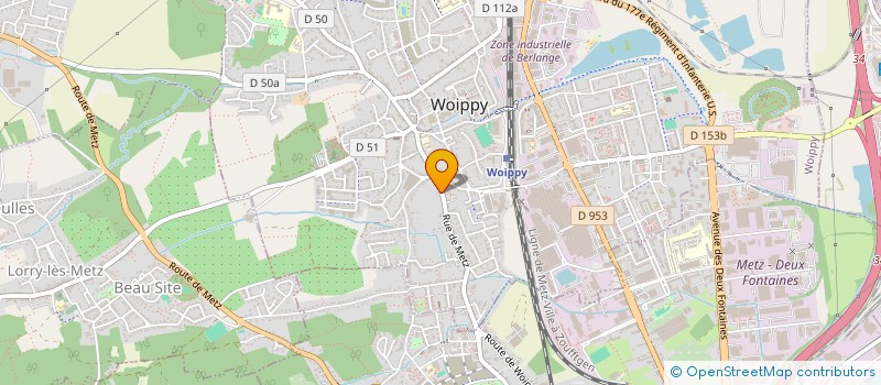 localisation de l'entreprise A 9 TECHNOLOGIE EST FRANCE  WOIPPY