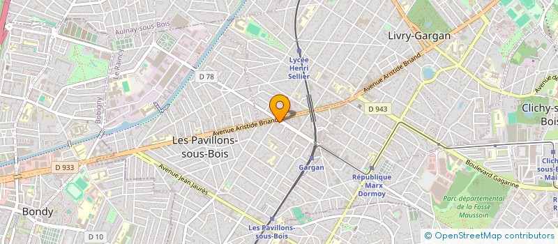 localisation de l'entreprise A&A à LES PAVILLONS-SOUS-BOIS