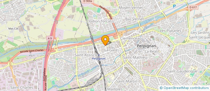 localisation de l'entreprise A+A  PERPIGNAN