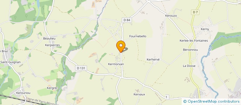 localisation de l'entreprise A&A  CHATELAUDREN-PLOUAGAT