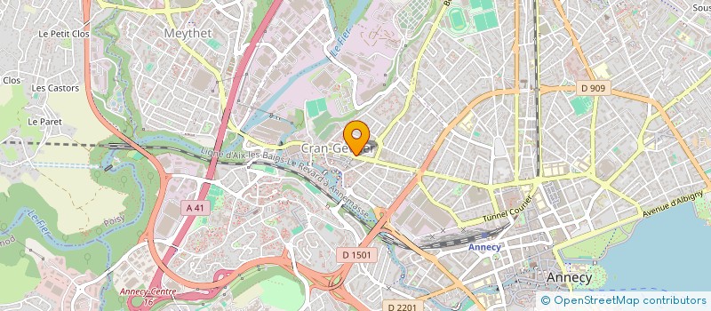 localisation de l'entreprise A&A  ANNECY