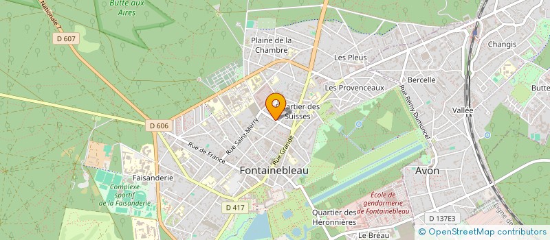 localisation de l'entreprise A&A  FONTAINEBLEAU