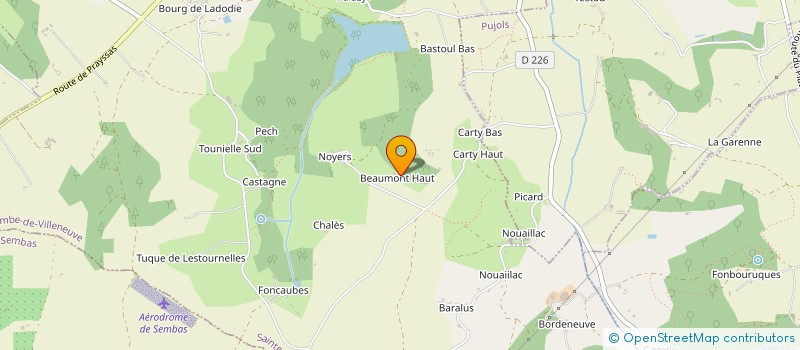 localisation de l'entreprise A&A  SAINTE-COLOMBE-DE-VILLENEUVE