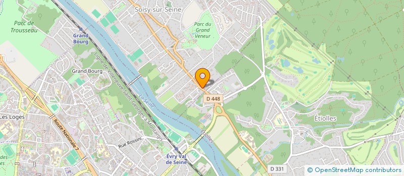 localisation de l'entreprise A.A.A à SOISY-SUR-SEINE