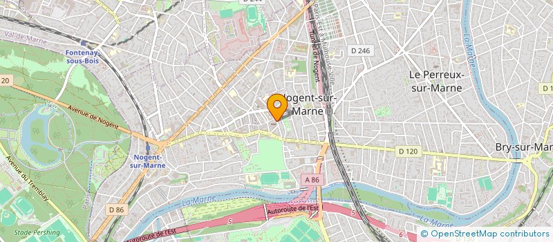 localisation de l'entreprise A.A.A ATELIER D'ART ACTUEL  NOGENT-SUR-MARNE