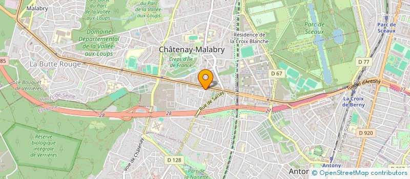 localisation de l'entreprise A.A.A.J.M.E. à CHATENAY-MALABRY