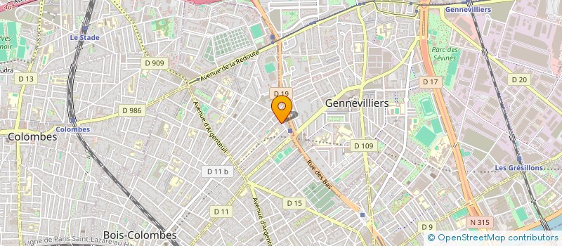 localisation de l'entreprise A. A. A. K. 92  LEVALLOIS-PERRET