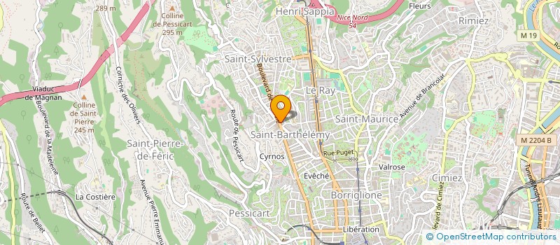localisation de l'entreprise A A ACTION ANTIVOL à NICE