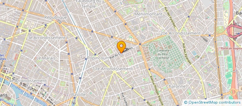 localisation de l'entreprise A A (ACTIVITE ARTISANALE) à PARIS