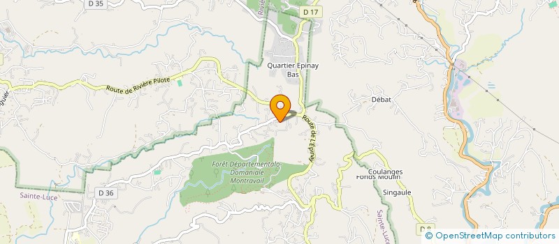 localisation de l'entreprise A & A (ARCHITECTURE ET AGENCEMENTS)  SAINTE-LUCE