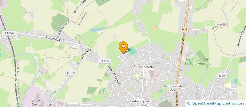 localisation de l'entreprise A&A AUTO  MAUBEUGE