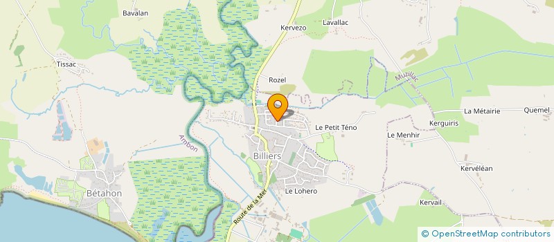localisation de l'entreprise A.A.B.B. à MUZILLAC