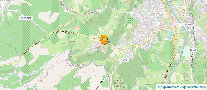 localisation de l'entreprise A.A.B.T.P.  SOMMIERES