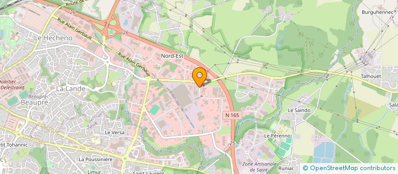localisation de l'entreprise A.A. BATIMENT à VANNES