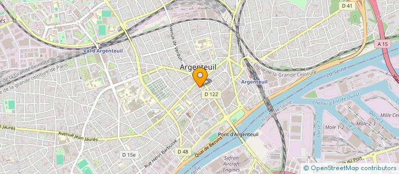 localisation de l'entreprise A&A BEN  ARGENTEUIL