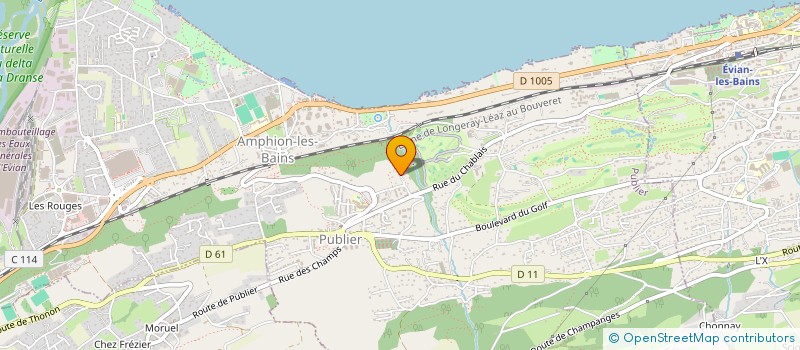 localisation de l'entreprise A&A BOIS & ESPACES VERTS  PUBLIER