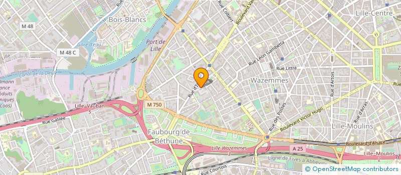 localisation de l'entreprise A A BURO SARL à LILLE