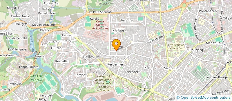 localisation de l'entreprise A.A.C à BREST