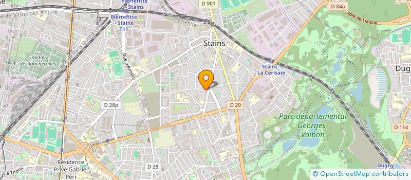 localisation de l'entreprise A.A.C. ASS AFRICAINE POUR LA CULTURE à STAINS