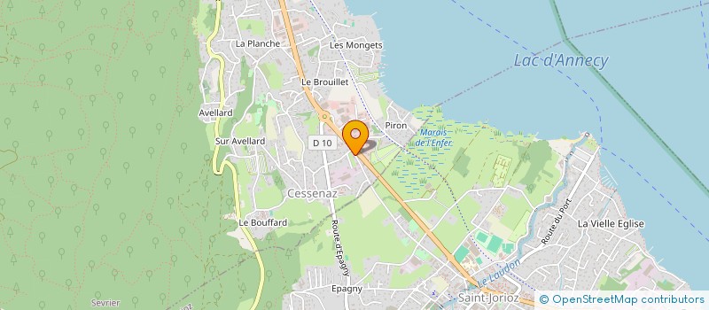 localisation de l'entreprise A.A.C. ATLAS AUTO CONTROLE  SEVRIER