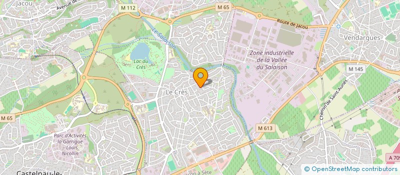 localisation de l'entreprise A A C E  LE CRES