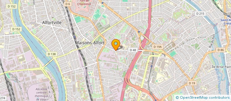 localisation de l'entreprise A.A.C.G.S.B  MAISONS-ALFORT