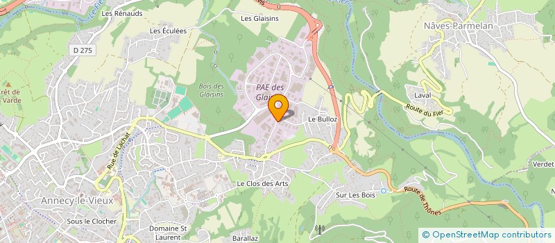 localisation de l'entreprise A.A.C.I. ASSIS. ADM. CONS. INTERNAT. à ANNECY