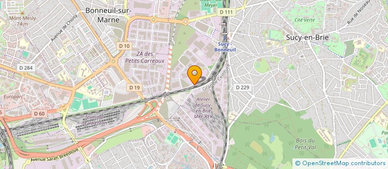 localisation de l'entreprise A.A.D.94 - ASSISTANCE AUTO DEPANNAGES à SUCY-EN-BRIE