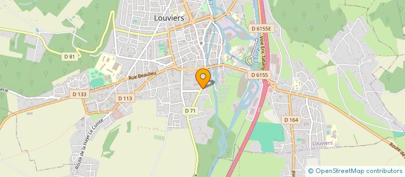 localisation de l'entreprise A & A D F à LOUVIERS