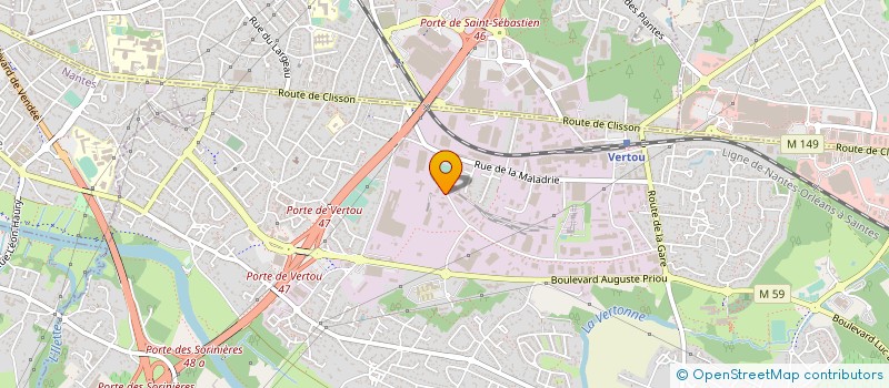 localisation de l'entreprise A.A.D.R. à VERTOU