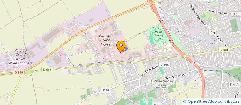 localisation de l'entreprise A.A.E.C.  SAINTE-SAVINE