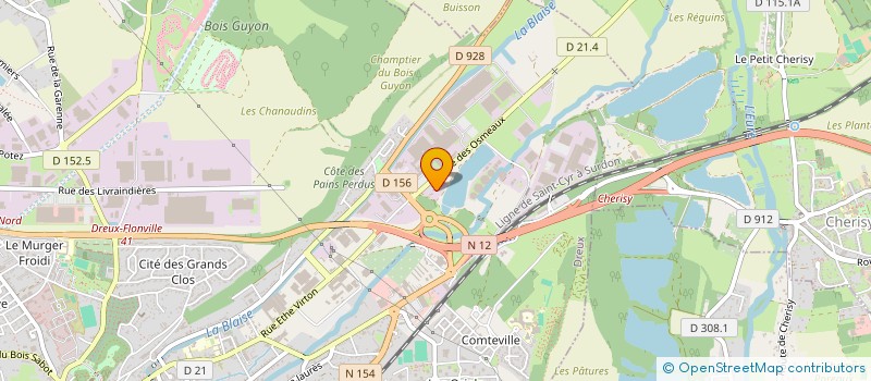 localisation de l'entreprise A.A. ELEC à DREUX