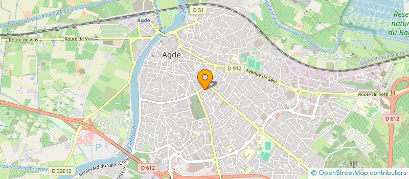 localisation de l'entreprise A.A.F  AGDE