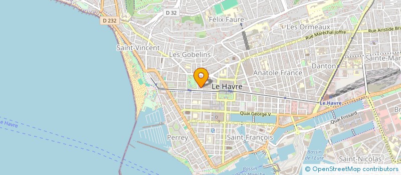 localisation de l'entreprise A.A. HOLDING  LE HAVRE