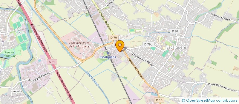 localisation de l'entreprise A&A HOLDING  ESCALQUENS